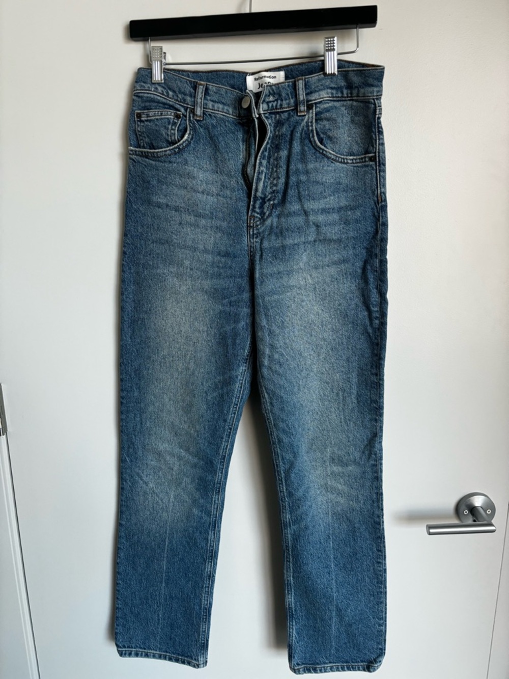 Reformation Liza Ultra High Rise- Straight Jean